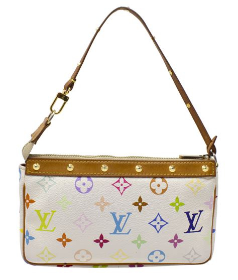 louis vuitton pochette accessoires takashi murakami multicolor monogram|murakami louis vuitton.